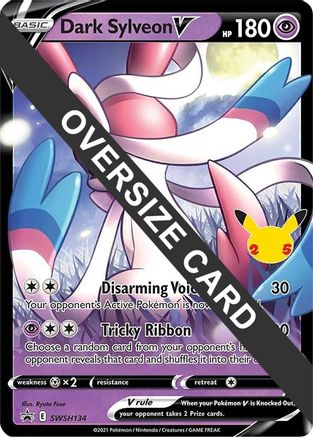 [JUM PKM-R] Dark Sylveon V (SWSH134) (Jumbo Card) [Sword & Shield: Black Star Promos]