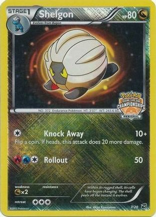 [PKM] Shelgon (7/20) (Regional Championship) [Black & White: Dragon Vault]