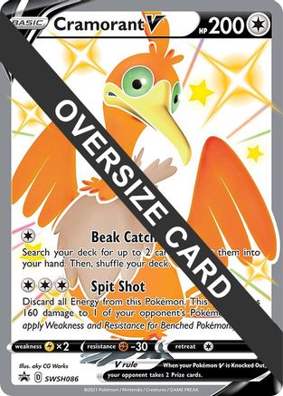 [JUM PKM-R] Cramorant V (SWSH086) (Jumbo Card) [Sword & Shield: Black Star Promos]