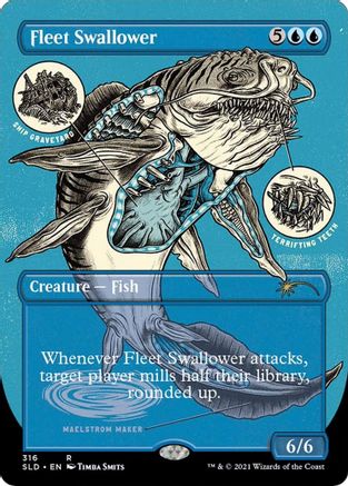 {R} Fleet Swallower (Borderless Foil Etched) [Secret Lair Drop Series][ET SLD 316]