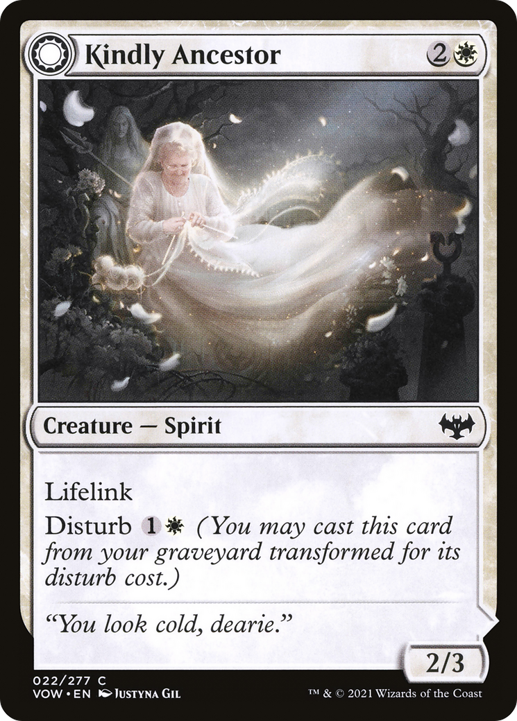{C} Kindly Ancestor // Ancestor's Embrace [Innistrad: Crimson Vow][VOW 022]