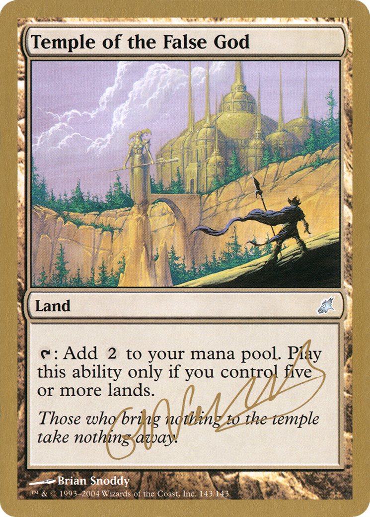 {C} Temple of the False God (Gabriel Nassif) [World Championship Decks 2004][GB WC04 GN143]