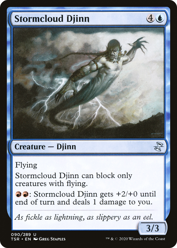 {C} Stormcloud Djinn [Time Spiral Remastered][TSR 090]