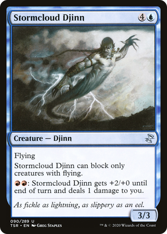 {C} Stormcloud Djinn [Time Spiral Remastered][TSR 090]