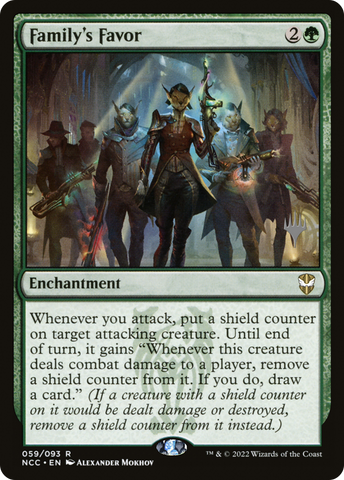 {R} Family's Favor (Promo Pack) [Streets of New Capenna Commander Promos][PP NCC 059]