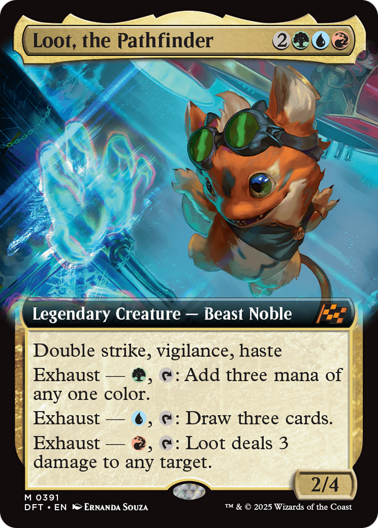 {@R} Loot, the Pathfinder (Extended Art) [Aetherdrift][DFT 391]