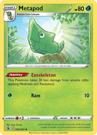 [PKM] Metapod (002/264) [Sword & Shield: Fusion Strike]