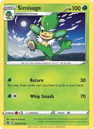 [PKM] Simisage (008/264) [Sword & Shield: Fusion Strike]