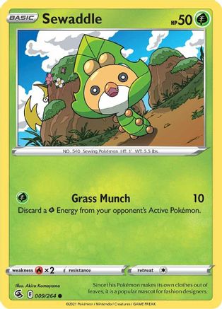 [PKM-C] Sewaddle (009/264) [Sword & Shield: Fusion Strike]