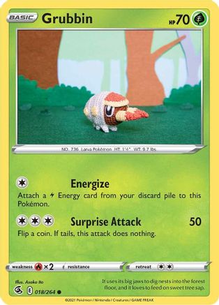 [PKM] Grubbin (018/264) [Sword & Shield: Fusion Strike]