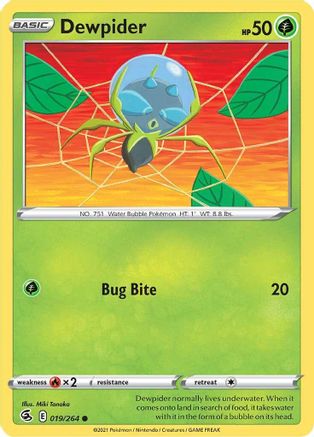 [PKM-C] Dewpider (019/264) [Sword & Shield: Fusion Strike]