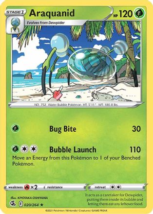 [PKM-R] Araquanid (020/264) [Sword & Shield: Fusion Strike]