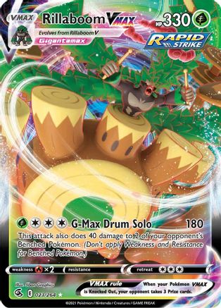 [PKM-R] Rillaboom VMAX (023/264) [Sword & Shield: Fusion Strike]