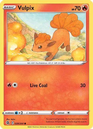 [PKM-C] Vulpix (028/264) [Sword & Shield: Fusion Strike]