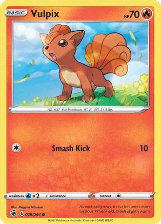 [PKM-C] Vulpix (029/264) [Sword & Shield: Fusion Strike]