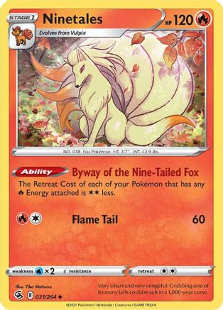[PKM] Ninetales (031/264) [Sword & Shield: Fusion Strike]
