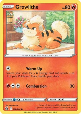 [PKM] Growlithe (032/264) [Sword & Shield: Fusion Strike]