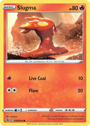 [PKM-C] Slugma (034/264) [Sword & Shield: Fusion Strike]