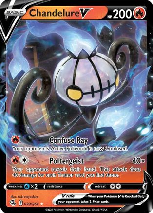 [PKM] Chandelure V (039/264) [Sword & Shield: Fusion Strike]