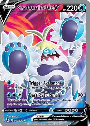 [PKM-R] Crabominable V (248/264) [Sword & Shield: Fusion Strike]