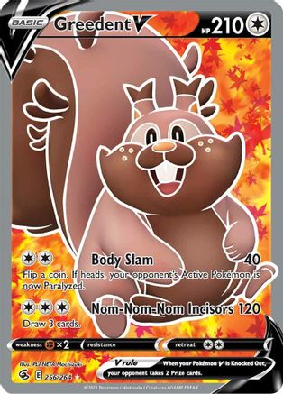 [PKM-R] Greedent V (256/264) [Sword & Shield: Fusion Strike]