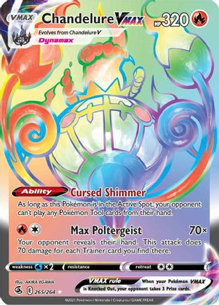 [PKM-R] Chandelure VMAX (265/264) [Sword & Shield: Fusion Strike]