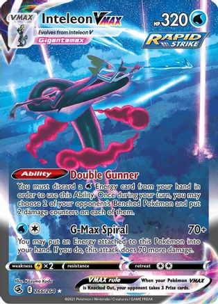 [PKM-R] Inteleon VMAX (266/264) [Sword & Shield: Fusion Strike]
