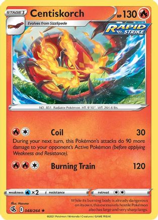 [PKM-R] Centiskorch (048/264) [Sword & Shield: Fusion Strike]