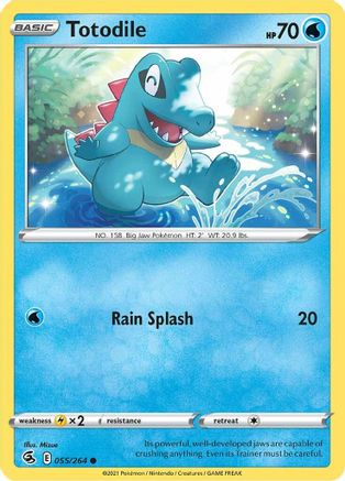 [PKM-C] Totodile (055/264) [Sword & Shield: Fusion Strike]
