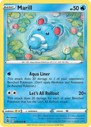 [PKM] Marill (058/264) [Sword & Shield: Fusion Strike]