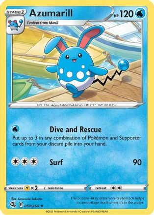 [PKM] Azumarill (059/264) [Sword & Shield: Fusion Strike]