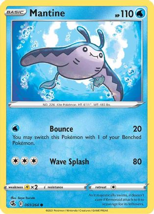 [PKM] Mantine (061/264) [Sword & Shield: Fusion Strike]