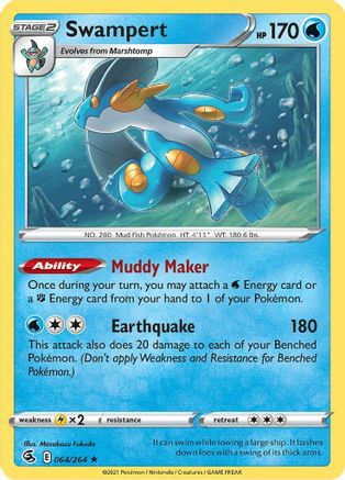 [PKM] Swampert (064/264) [Sword & Shield: Fusion Strike]