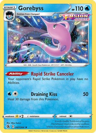 [PKM-R] Gorebyss (067/264) [Sword & Shield: Fusion Strike]