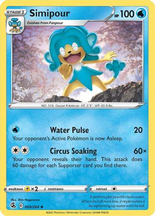 [PKM] Simipour (069/264) [Sword & Shield: Fusion Strike]