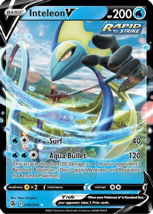 [PKM] Inteleon V (078/264) [Sword & Shield: Fusion Strike]