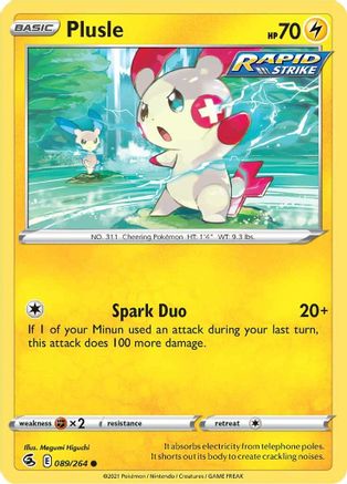 [PKM] Plusle (089/264) [Sword & Shield: Fusion Strike]