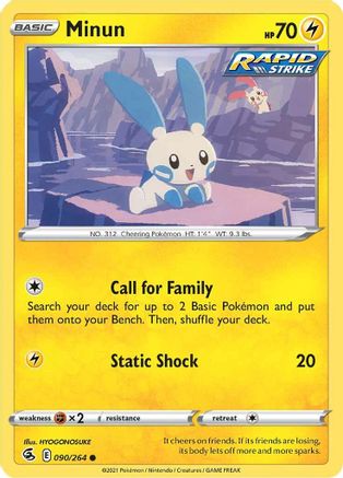 [PKM-C] Minun (090/264) [Sword & Shield: Fusion Strike]