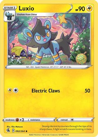 [PKM-C] Luxio (092/264) [Sword & Shield: Fusion Strike]