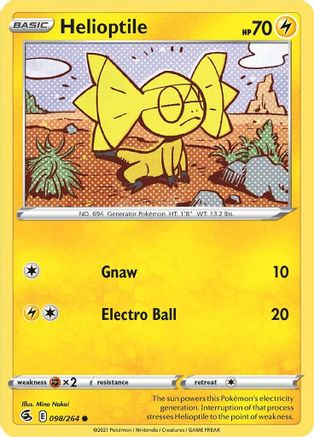 [PKM-C] Helioptile (098/264) [Sword & Shield: Fusion Strike]