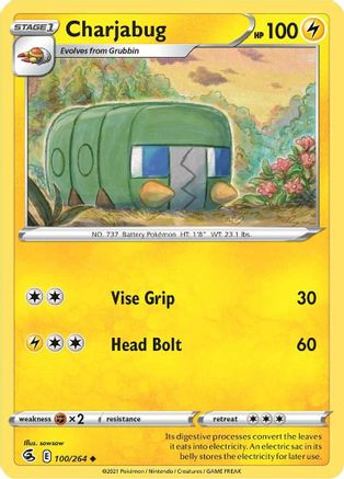 [PKM-C] Charjabug (100/264) [Sword & Shield: Fusion Strike]