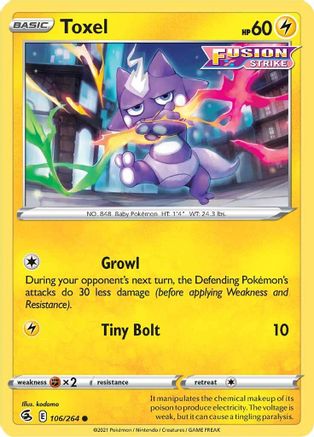[PKM-C] Toxel (106/264) [Sword & Shield: Fusion Strike]