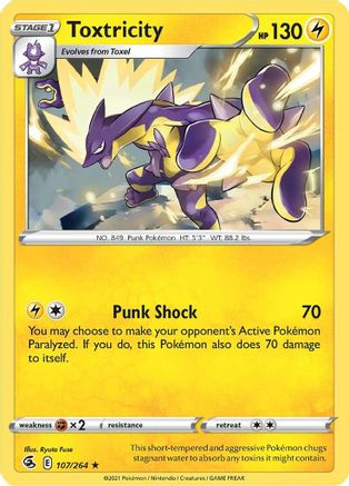 [PKM] Toxtricity (107/264) [Sword & Shield: Fusion Strike]