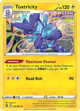 [PKM] Toxtricity (108/264) [Sword & Shield: Fusion Strike]