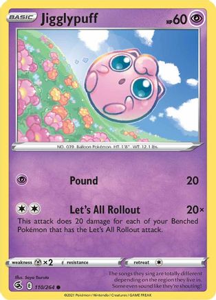 [PKM-C] Jigglypuff (110/264) [Sword & Shield: Fusion Strike]