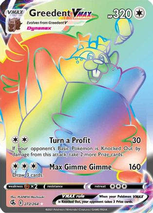 [PKM] Greedent VMAX (272/264) [Sword & Shield: Fusion Strike]