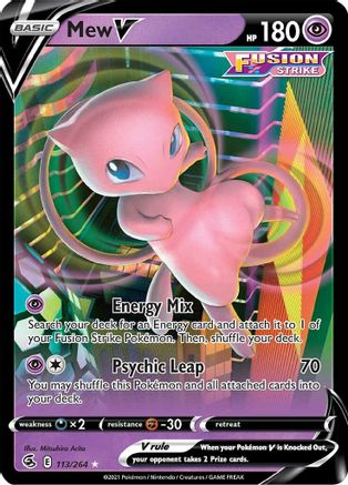 [PKM-R] Mew V (113/264) [Sword & Shield: Fusion Strike]