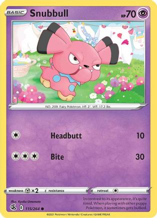 [PKM] Snubbull (115/264) [Sword & Shield: Fusion Strike]