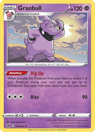 [PKM-R] Granbull (116/264) [Sword & Shield: Fusion Strike]