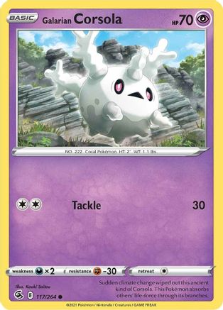 [PKM-C] Galarian Corsola (117/264) [Sword & Shield: Fusion Strike]